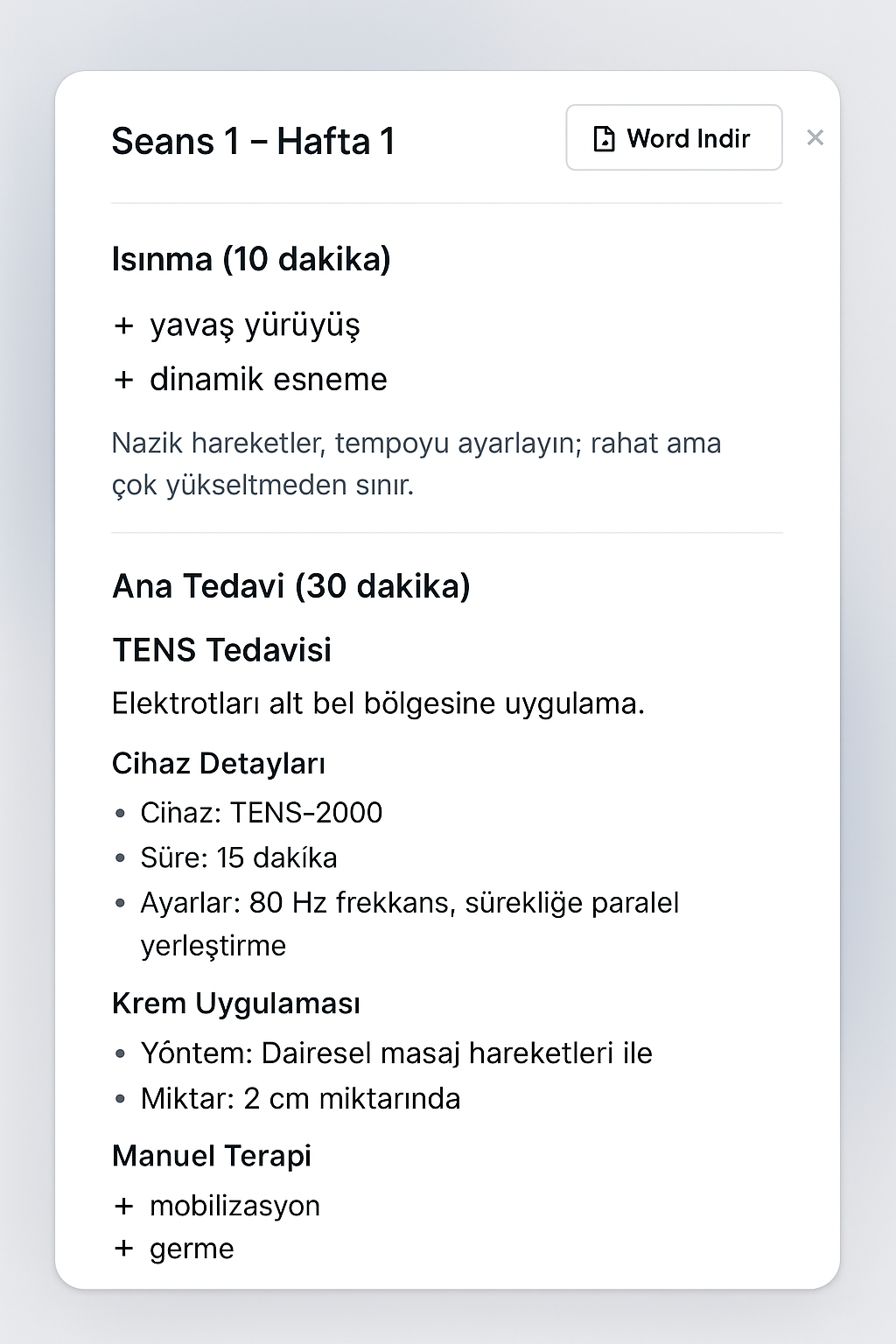 Fizyo AI Screenshot 3